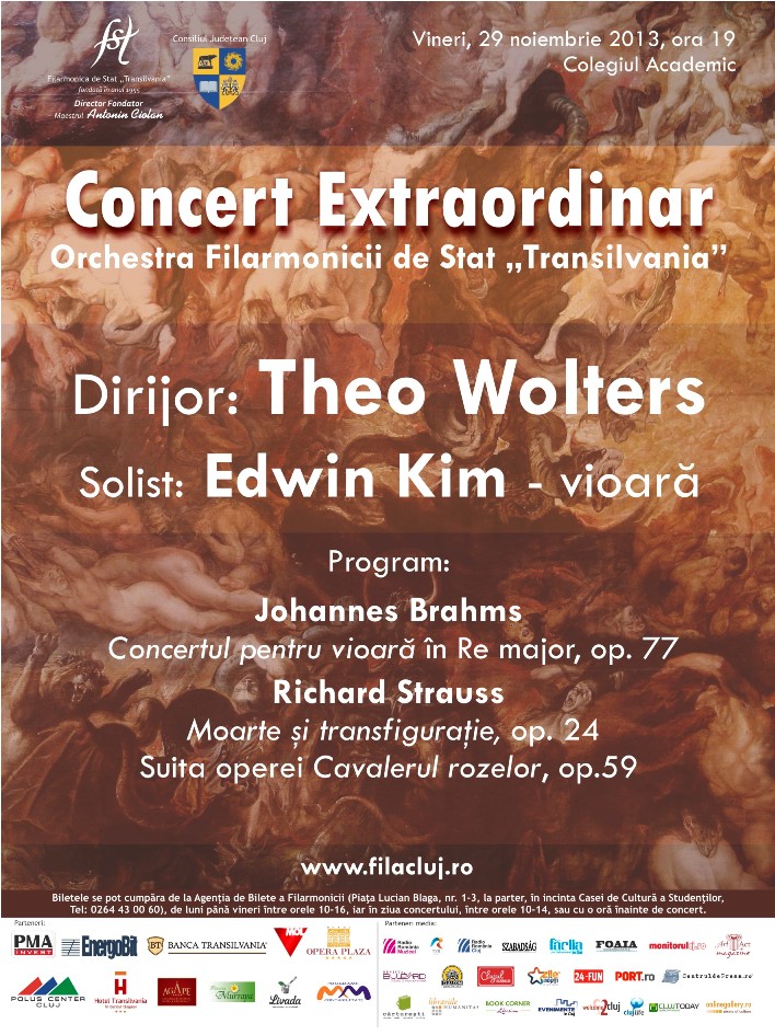 29.11 – Concert Extraordinar cu lucrari de Strauss si Brahms pe scena Colegiului Academic