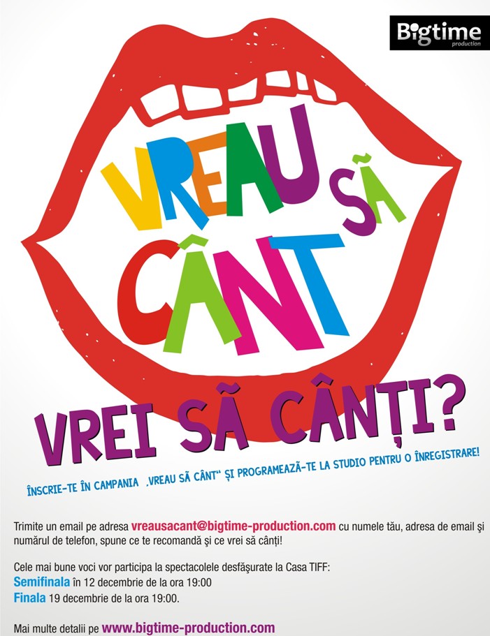 11-16.11 – Inscrie-te si tu in Campania „Vreau să cânt!”