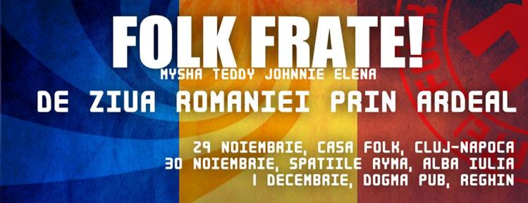 29.11-1.12 – FolkFrate – Mini-turneu de 1 decembrie in Ardeal