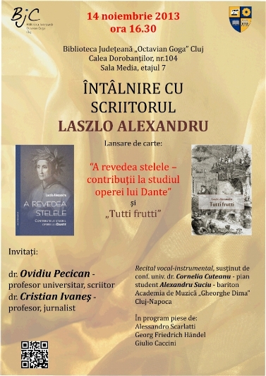 11-14.11 – Manifestari culturale la Biblioteca Judeteana O.Goga