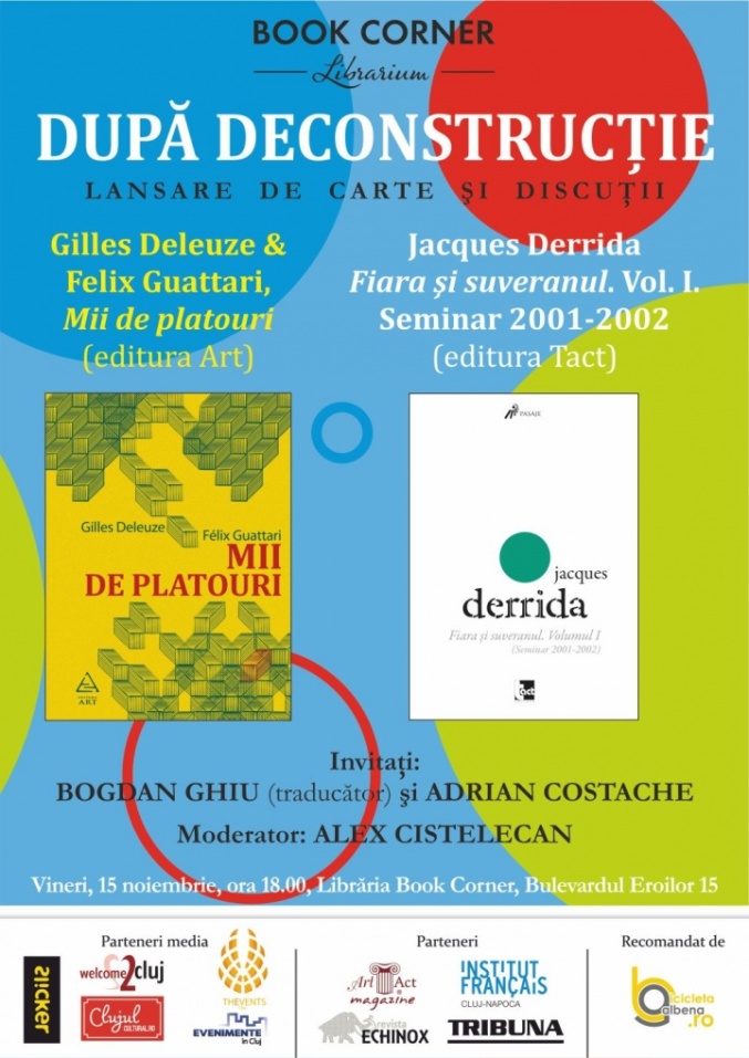 15.11 – Dupa deconstructie: Lansare de carte si discutii la Book Corner