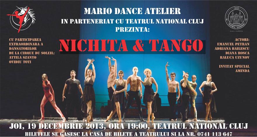 19.12 – Spectacolul Nichita & Tango pe scena Teatrului National
