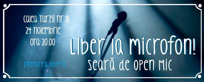 24.11 – Seara de Open Mic in La Perne