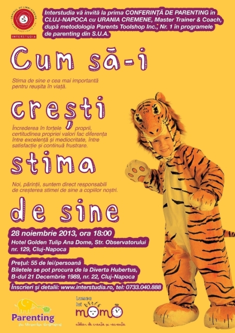 28.11 – Cum sa-i cresti stima de sine – Conferinta de parenting la Cluj