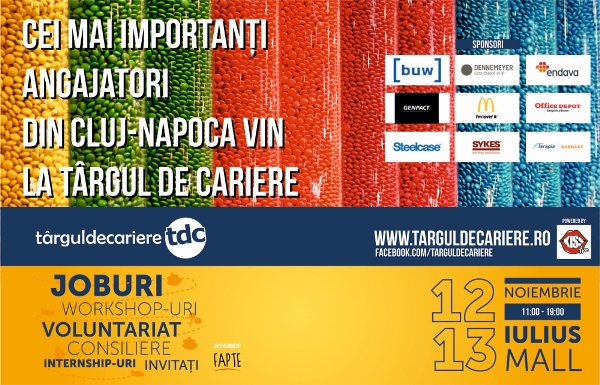 12-13.11 – Targul de Cariere 2013 la Cluj-Napoca