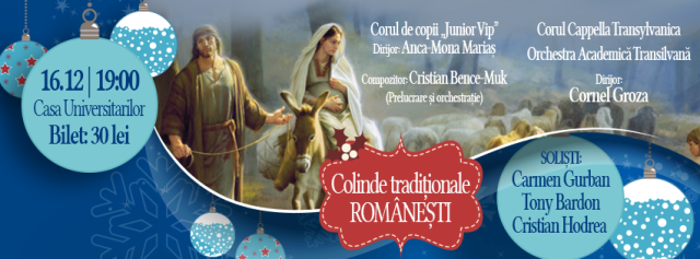 16.12 – Concert extraordinar de colinde “La mijlocul Raiului”