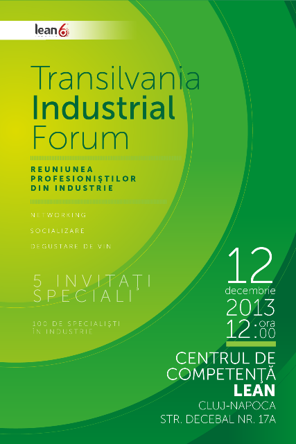 12.12 – Transilvania Industrial Forum: Reuniunea profesionaliștilor din industrie