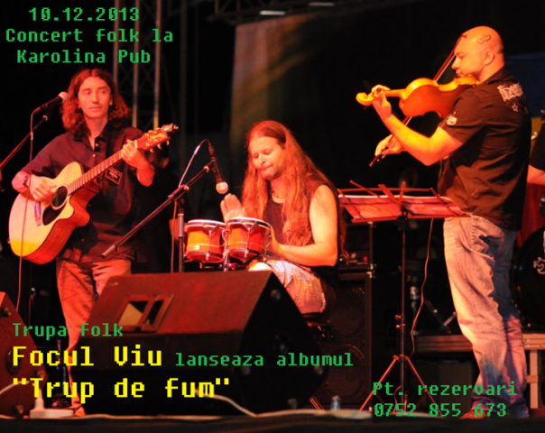 10.12 – Concert “Focul Viul” la Cluj-Napoca