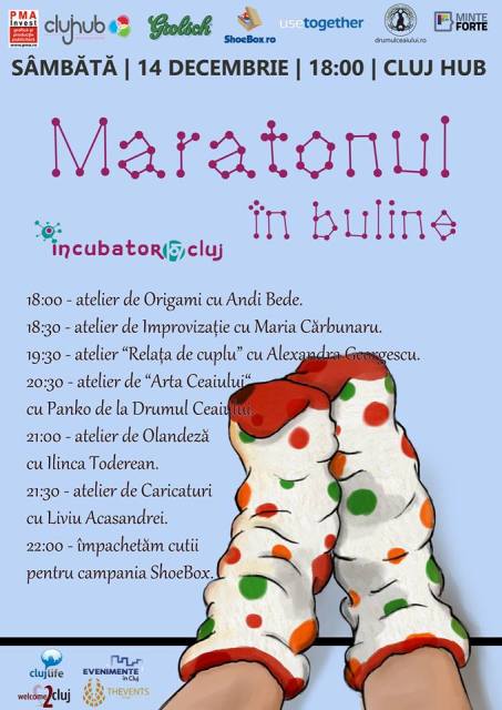 14.12 – Maraton de Ateliere în Incubator107 Cluj