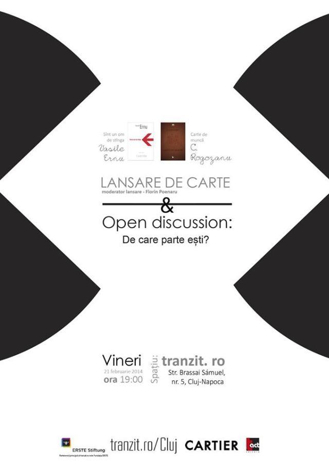 21.02 LANSARE CARTE ŞI DEZBATERE PUBLICĂ: WHICH SIDE ARE YOU ON?