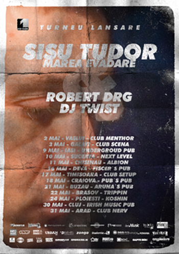 30.05 Tudor Sisu lanseaza album la Cluj