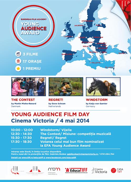 4.05 Cinema Victoria: Maraton de filme pentru tineret la Young Audience Film Day