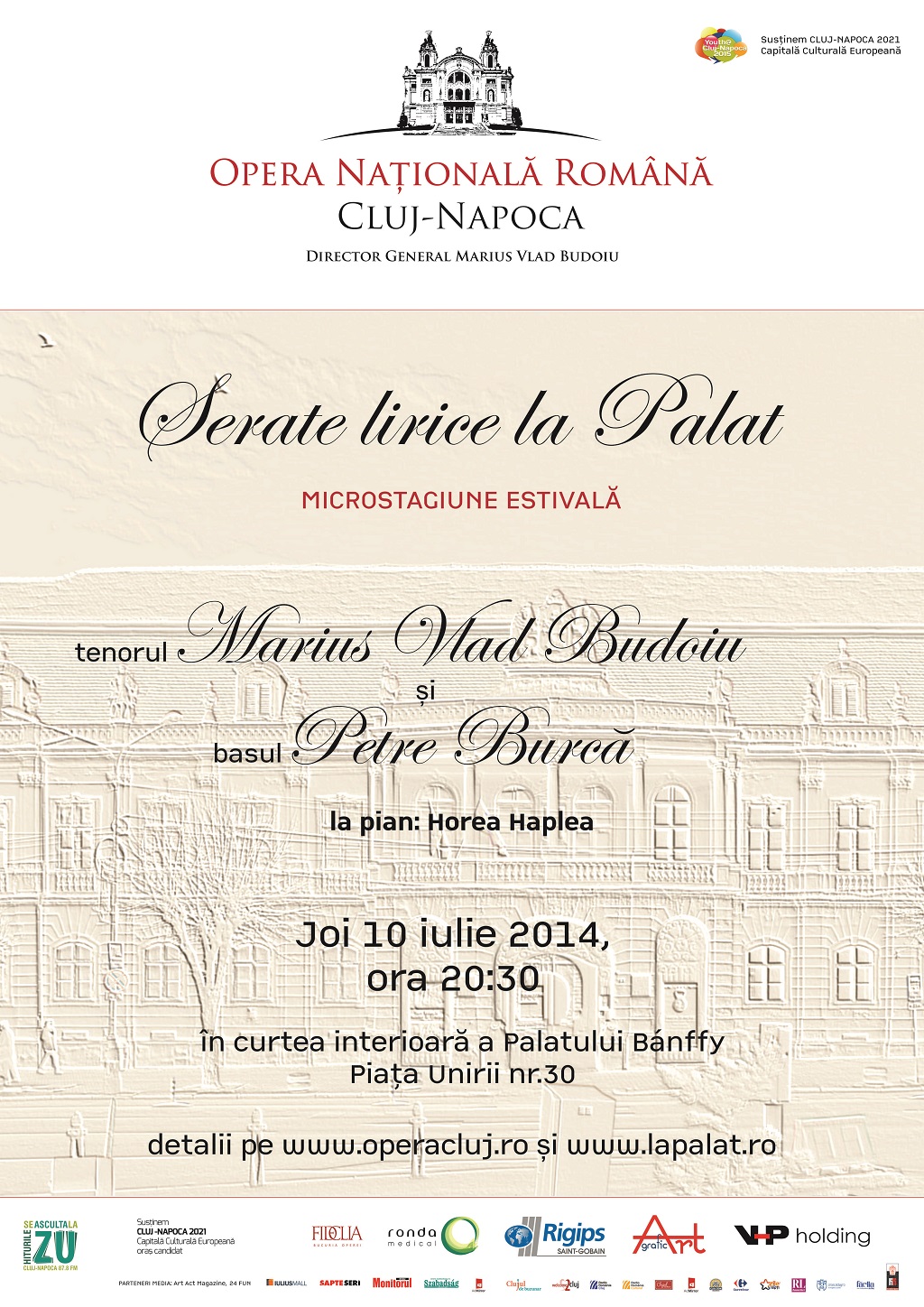 10.07 Serate lirice la Palat