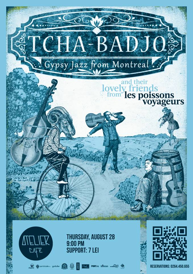 28.08 Concert Tcha-Badjo la Atelier Cafe