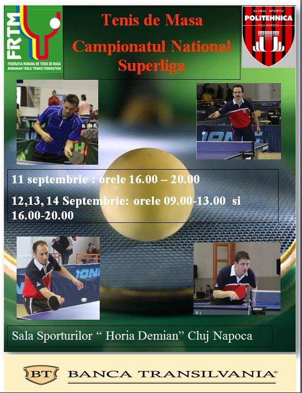 11.09-14.09 Turneu – tenis de masa