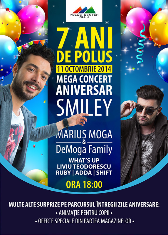 11.10 Polus Center Cluj aniversează 7 ani