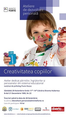 29.11 Atelier „Creativitatea copiilor”