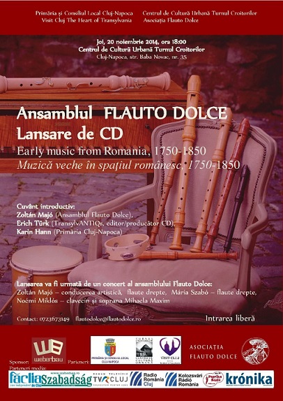 20.11 Ansamblul Flauto Dolce – Lansare CD
