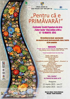 12-13.03 Festivalul “Pentru că e primăvară”