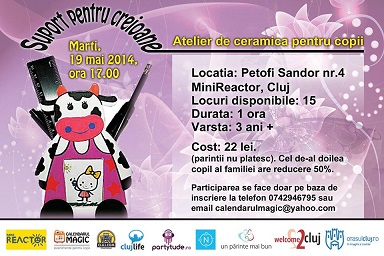 19.05 Atelier de ceramică: “Suport pentru creioane”