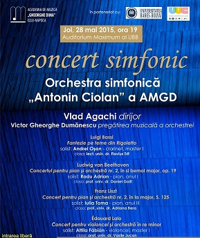 28.05 Concert simfonic al Academiei de Muzică „Gheorghe Dima”