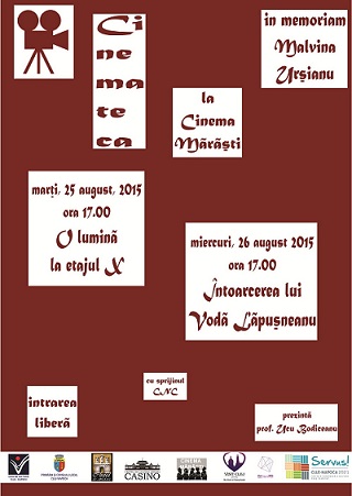 25-26.08 Cinemateca – in memoriam Malvina Ursianu