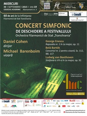 30.09 Concert simfonic de deschidere a Festivalului Toamna Muzicală Clujeană