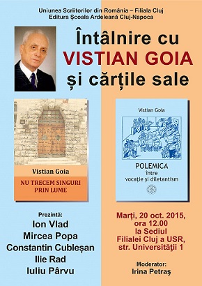 20.10 Întâlnire cu Vistian Goia