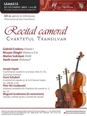 12.12 Recital cameral: Cvartetul Transilvan