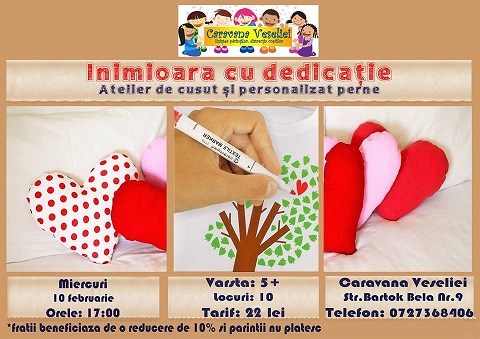 10.02 Atelier pentru copii: Inimioara cu dedicatie
