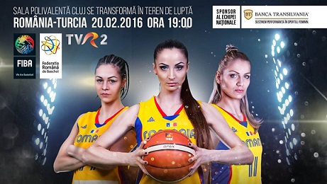 20.02 Baschet feminin: România – Turcia