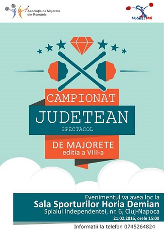 21.02 Spectacol: Campionat Județean de Majorete
