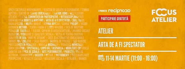 11-14.03 Atelier: Arta de a fi spectator