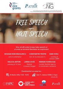 16.03 Conferinta: FreeSpeech/Hate Speech