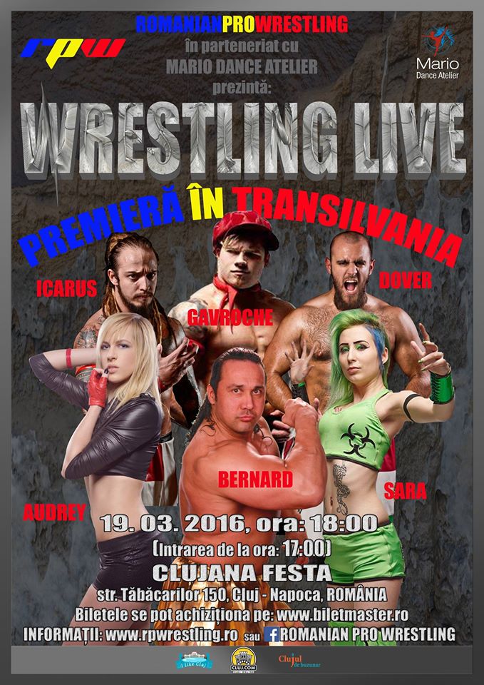 19.03 Competitie de Wrestling: Show Wrestling Live
