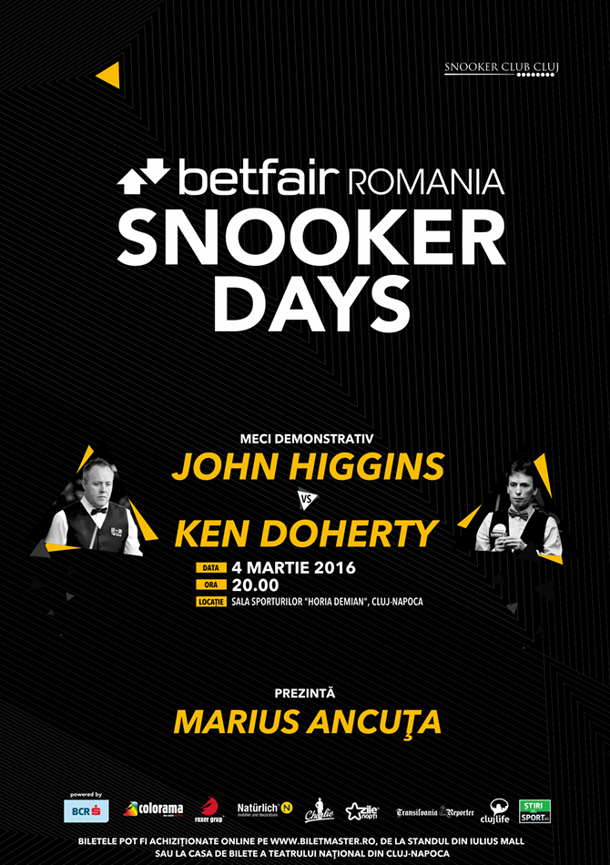 04.03 Meci de Snooker: Betfair Romania Snooker Days