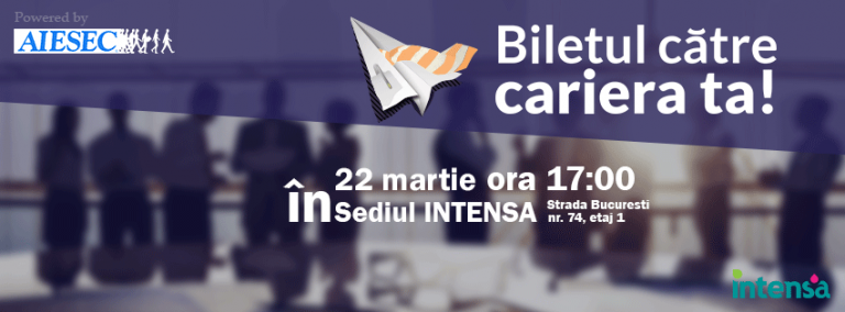22.03 Workshop: Biletul catre cariera ta!