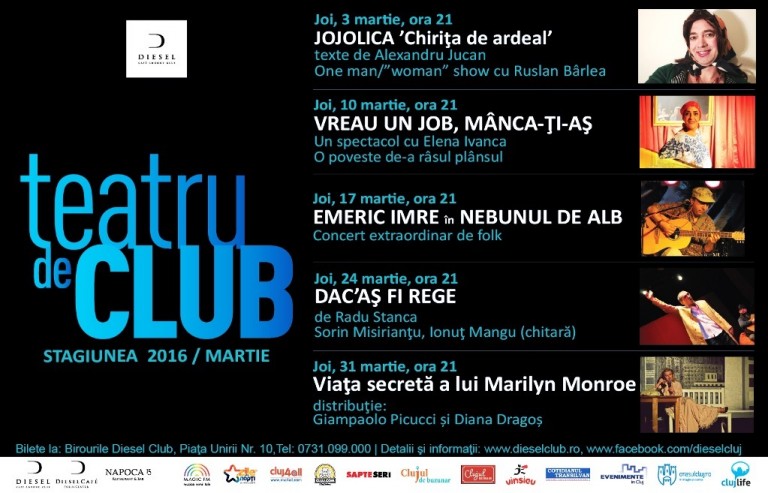 10.03 Teatru de club: “Vreau un job, manca-ţi-aş”