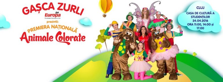 24.04 Spectacol pentru copii: Animale Colorate