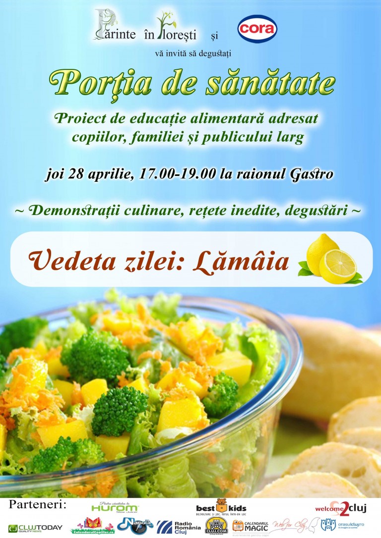 28.04 Delicii culinare: Portia de sanatate