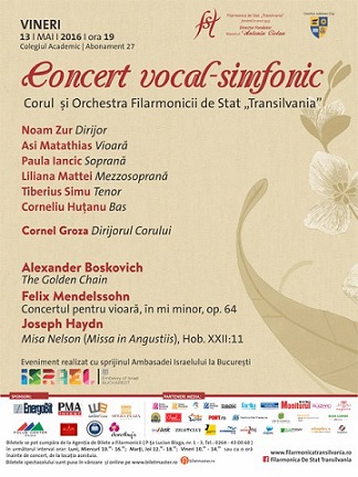 13.05 Concert vocal-simfonic: Noam Zur
