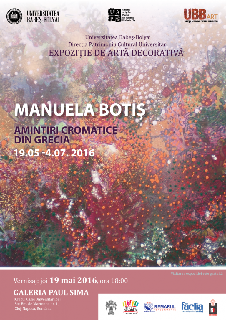 19.05-04.07  Expoziția de artă decorativă „Amintiri cromatice din Grecia”