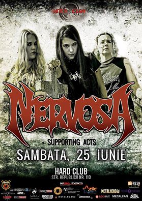 25.06 Party: Nervosa, War Head și Unknown Scar