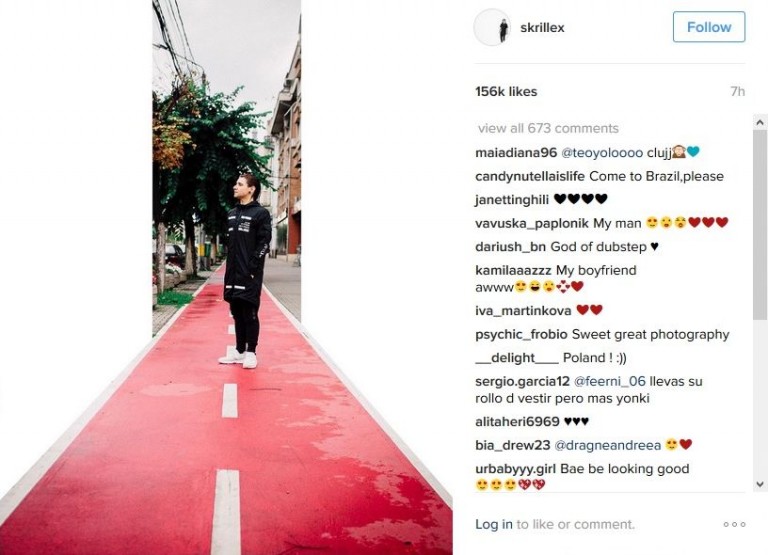 19.07 Ce imagine din Cluj a postat Skrillex pe reţelele de socializare