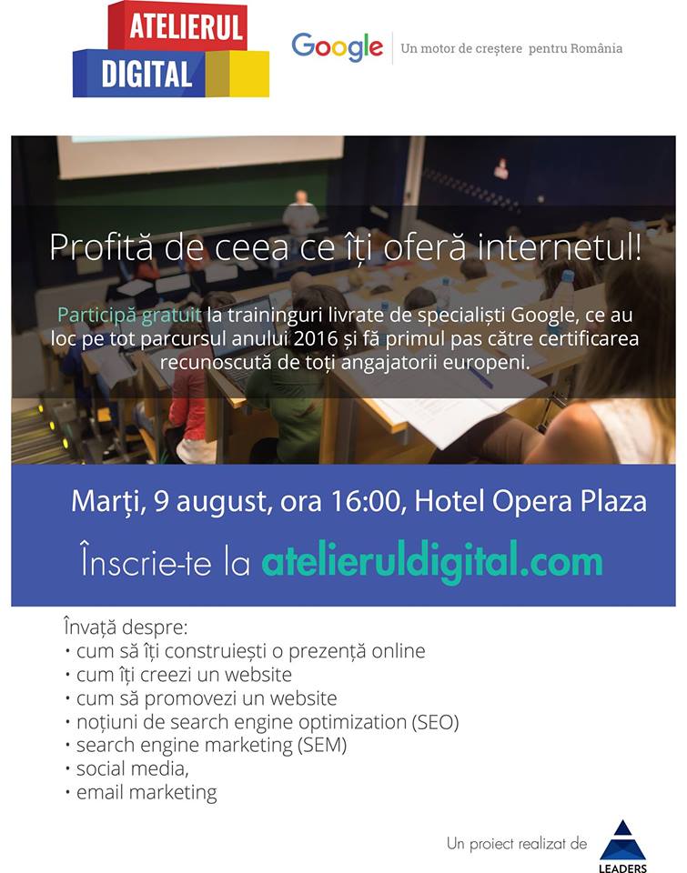 09.08 Workshop: Atelierul Digital