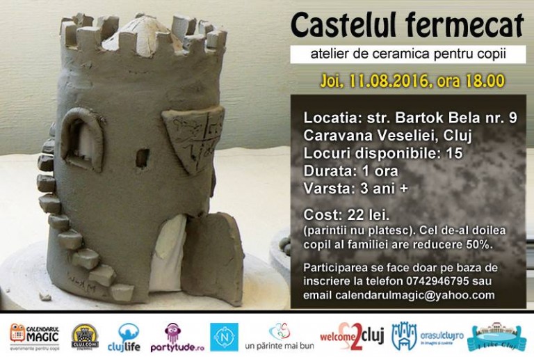 11.08 “Castelul fermecat” – Atelier de ceramica pentru copii