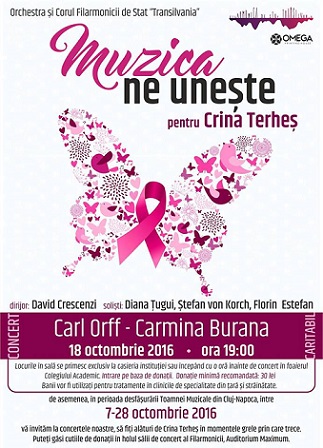 18.10 Concert caritabil pentru Crina Terheş