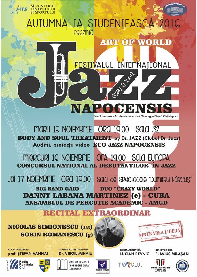 15-17.11 Festivalul Internațional Jazz Napocensis