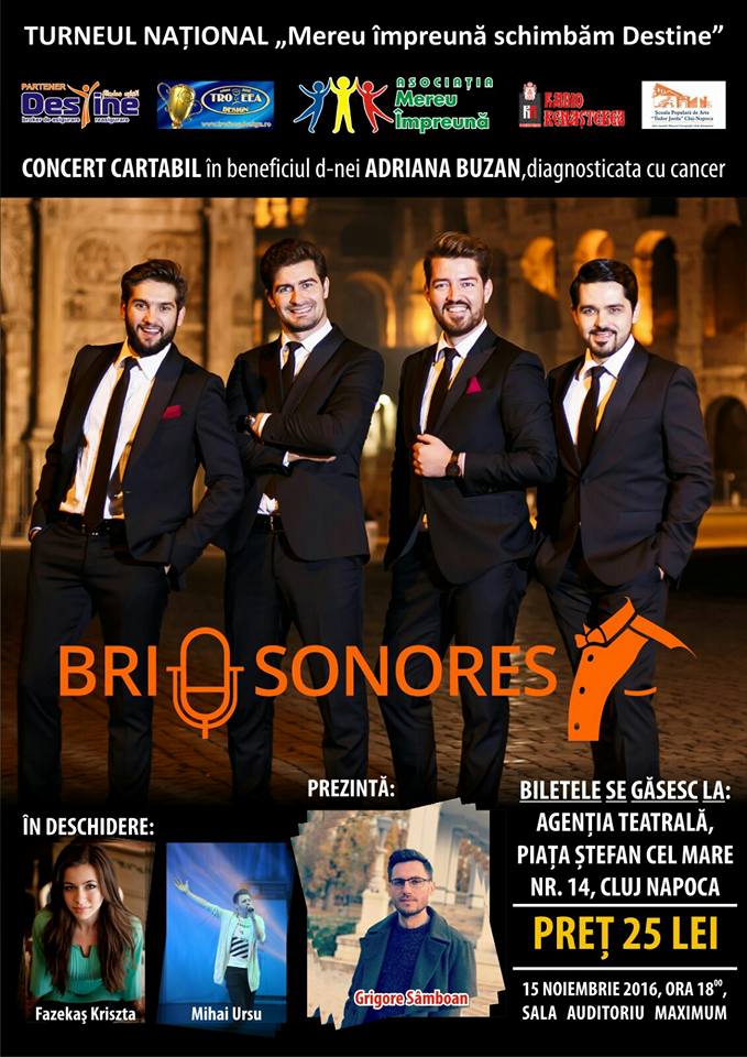 15.11 Concert caritabil: Brio Sonores