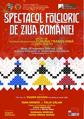 29.11 Spectacol folcloric de Ziua României